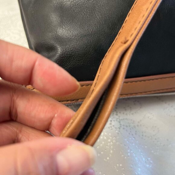 RELIC by FOSSIL Two Tone Brown and Light Brown Color Vegan Leather - Picture 6 of 15